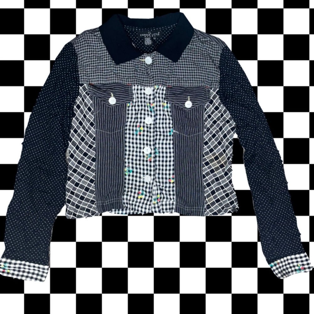 Vtg Patchwork Top